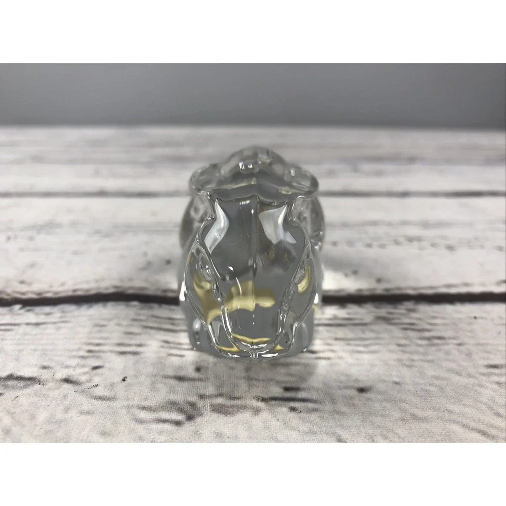 Princess House Lead Crystal Bunny Rabbit Paperweight Figurine 4